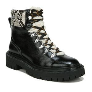 Circus by Sam Edelman Flora Shearling Hiker Boots Black 7.5